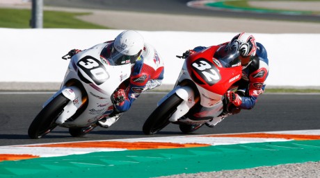 Riders on track