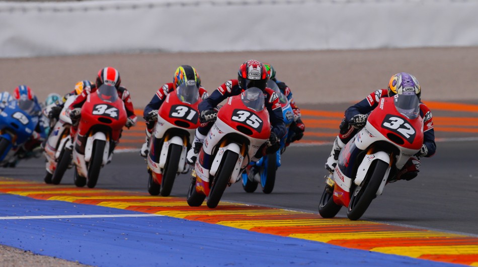 Riders on track