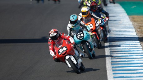 Riders on track