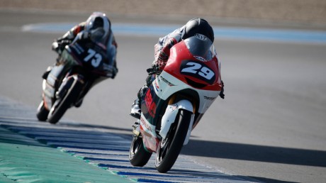 Riders on track