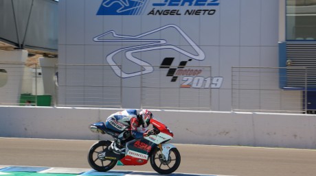 Riders on track